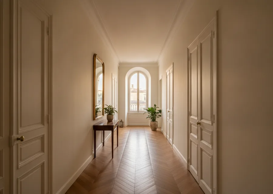 Intérieur rénové par un plâtrier-plaquiste à Toulouse